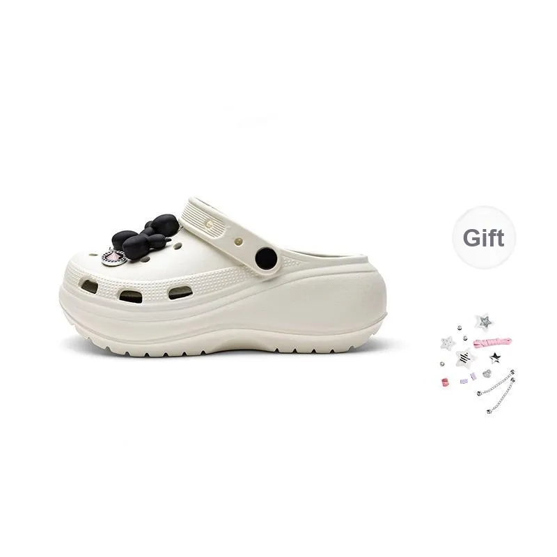 TOOMANYSHOES Light Balloon Clogs 5.5cm Women's-34