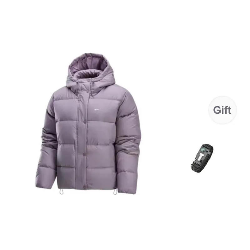 Nike METROPUFFER Down Jacket Women's Light Ore Purple+Survival Wristband-0