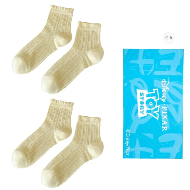Disney Mid Calf Socks Women's Shopping Bag Combo Set-17