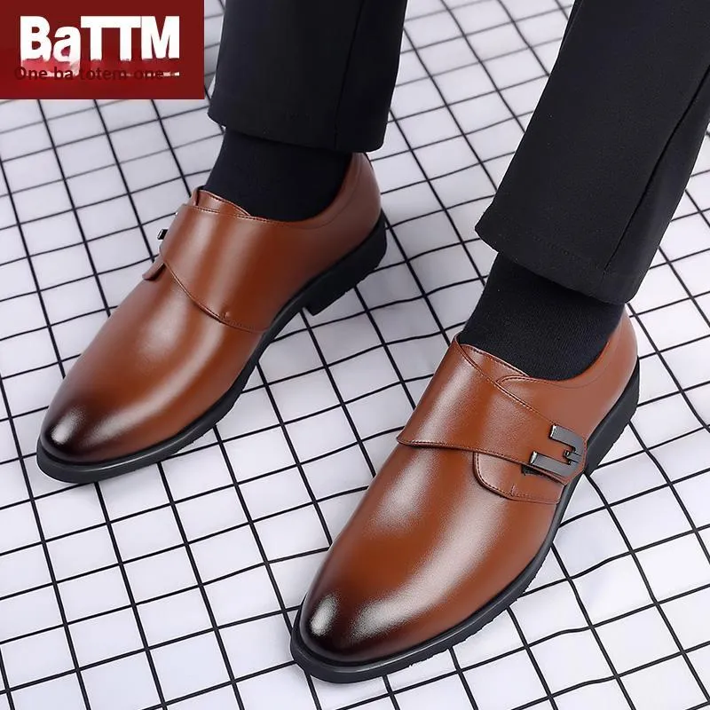 Batotem Dress Shoes Men Low Top Black/Brown-6