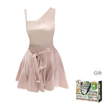 OURUOKE Two Piece Skirt Sets Women's