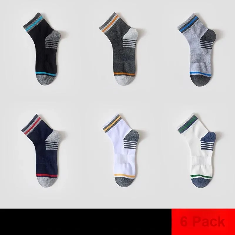 H YXIANG Mid Calf Socks Unisex 6 Pack-1