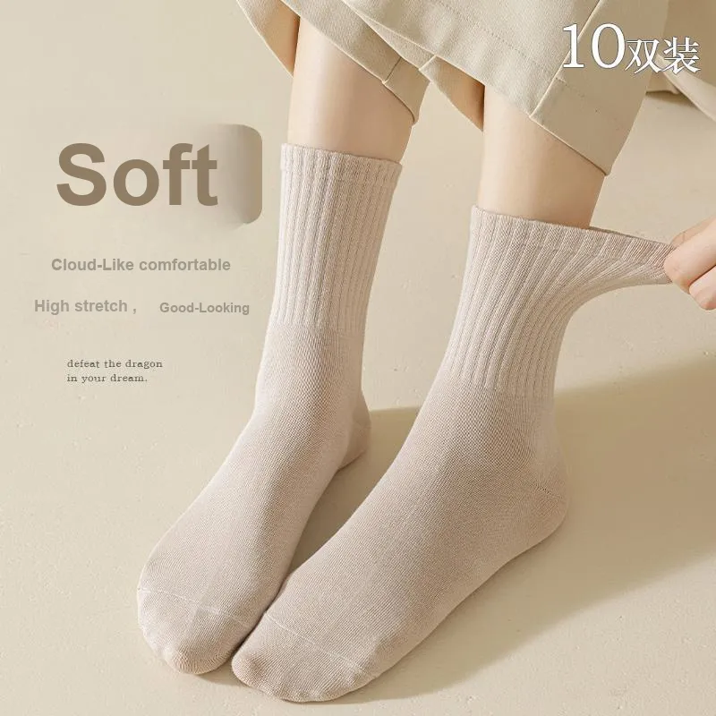 Lan Miao Mid Calf Socks Women's 7 Pack-8