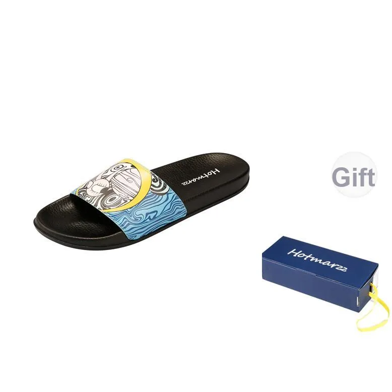 HOTMARZZ Slide Slippers Unisex Black/White