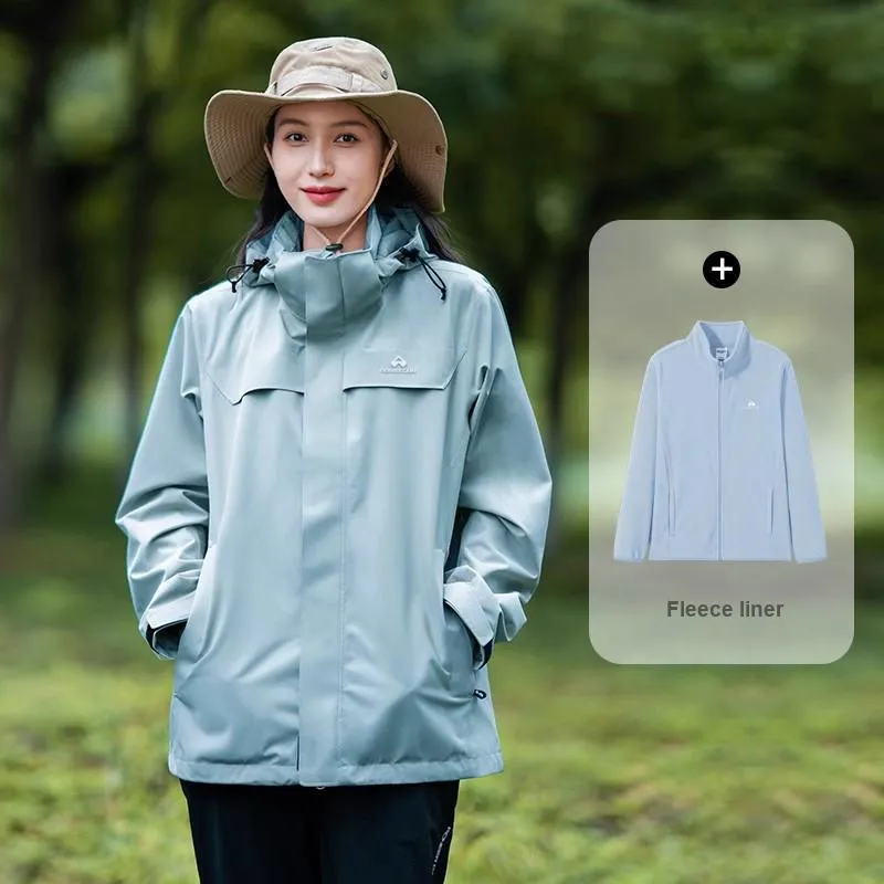 PIONEER CAMP Water-Resistant Windproof Breathable Wear-Resistant Warm Water-Repellent Windbreaker Jacket Unisex-24
