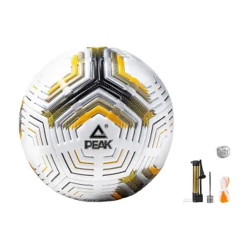 PEAK Size 4/Size 5 Ball Soccer PVC Machine Stitched Soccer Ball Unisex Yellow White