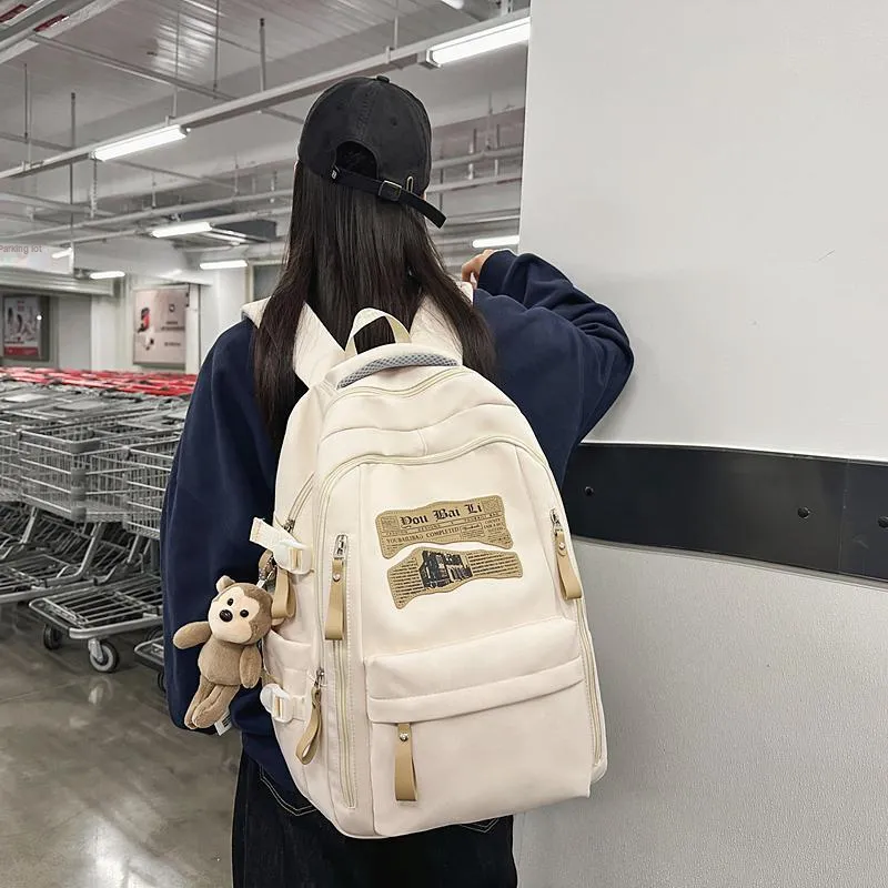 Yalu Nylon Backpack Regular Unisex Multicolor-2