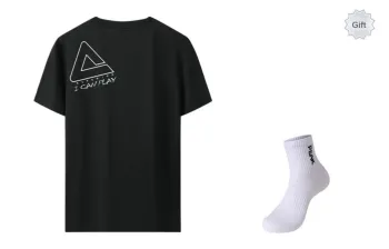 PEAK T Shirts Men Black Includes Socks