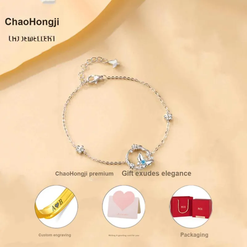 CHAOHONGJI S925 Silver Bracelets Women's-2