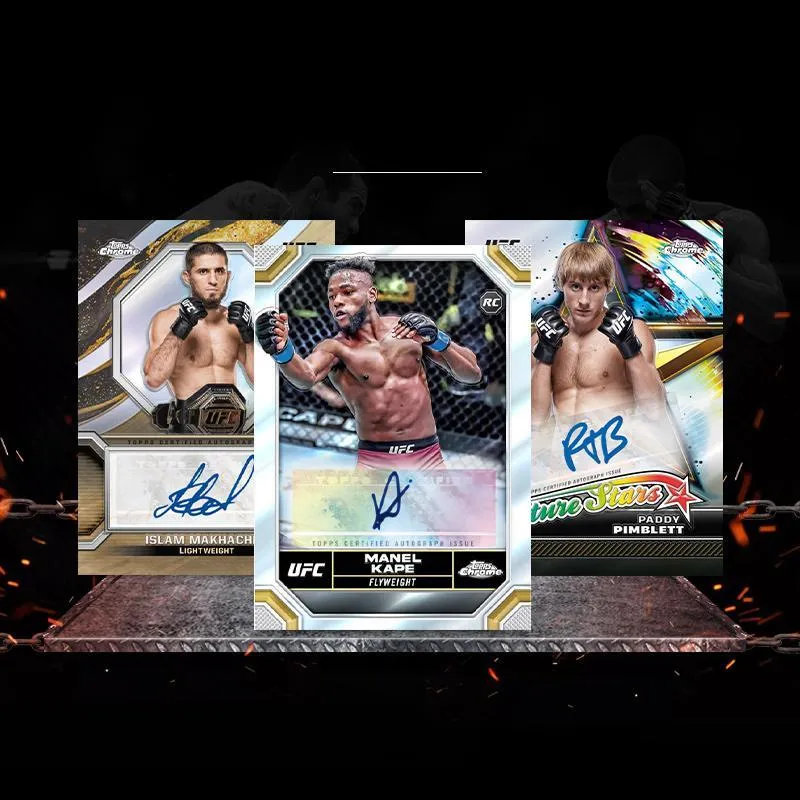 Topps 24 Player Cards Chrome UFC Value Box?? Grenade UFC Collectible Card Sports Cards Whole Box-2