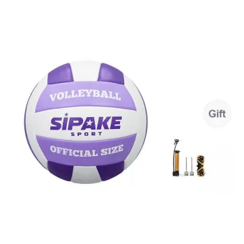 SIPAKESPORT Volleyball Unisex PVC Material Size 5 Standard Purple