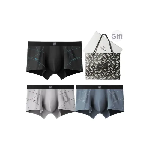 SEPTWOLVES Мужское нижнее белье 3 штуки коробка включена + сумка для покупок