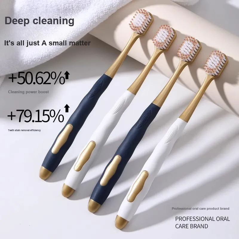 STARYEKA Wide Tip Fine Soft Bristles Toothbrushes Sensitive Oral Care Toothpaste With Gum Protection Family 6 Pcs-2