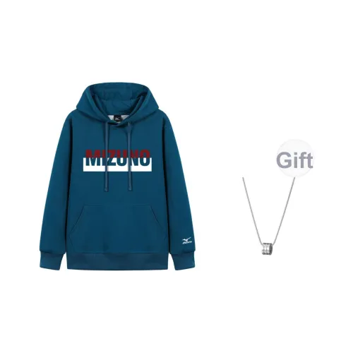 Mizuno Толстовка Унисекс Blue В комплекте с ожерельем