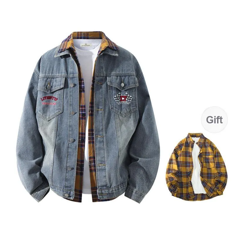 LIVINGTOWN Denim Jackets Unisex-5