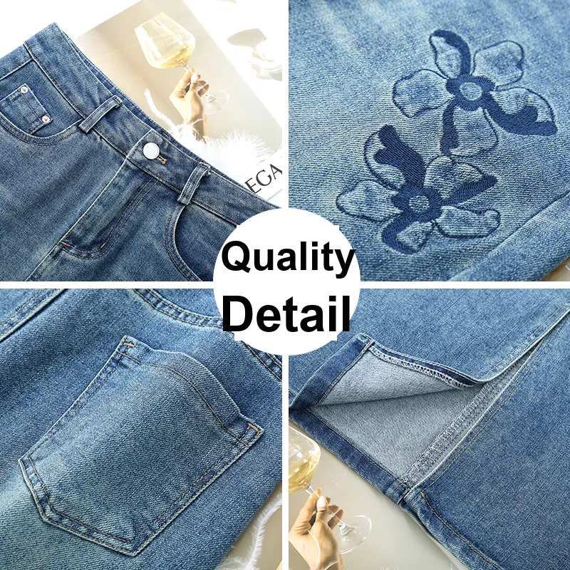 PIERRE CARDIN Denim Long Skirt Women's-2