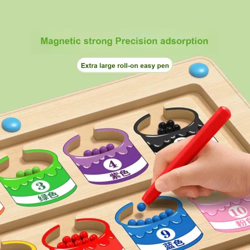 XINGXINGZHOU Магнитный Лабиринт Roll On Focus Тренировки Малыш Цвет Признание Классификация Развивающие игрушки