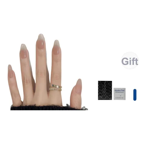 OUYUJI Ручной Готовый товар Съемный False Nail Миндаль Средний LADDER Квадрат Круглый Кожа Smudge Стиль Instagram