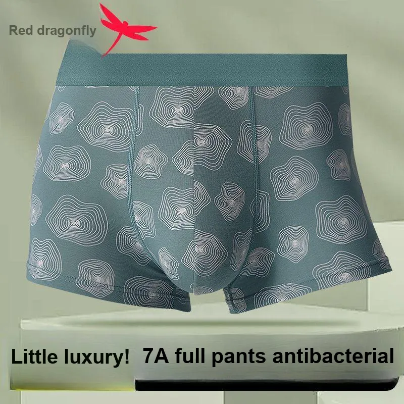 RED DRAGONFLY Cotton Panties Men's 4 Pack Gift Box Set-8