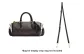 Black Crossbody Bag with Adjustable Strap 90-120cm
