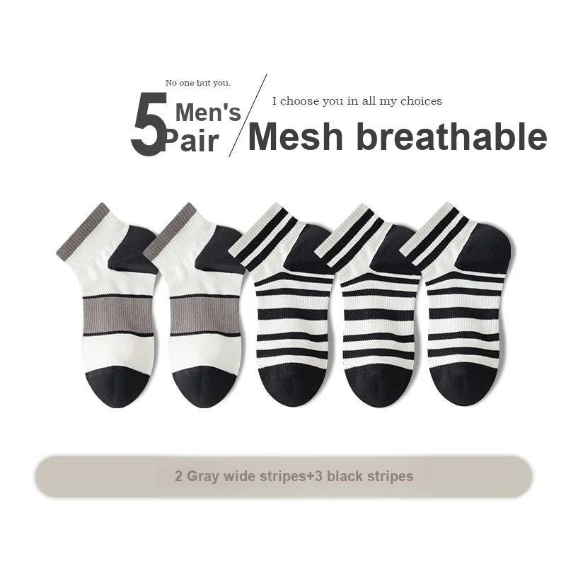 Lan Miao Mid Calf Socks Men's 5 Pack-9