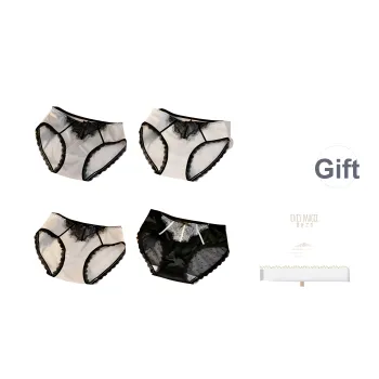 XIA.WA.ZHI.XIU Underpants Women's Box 4 Pack