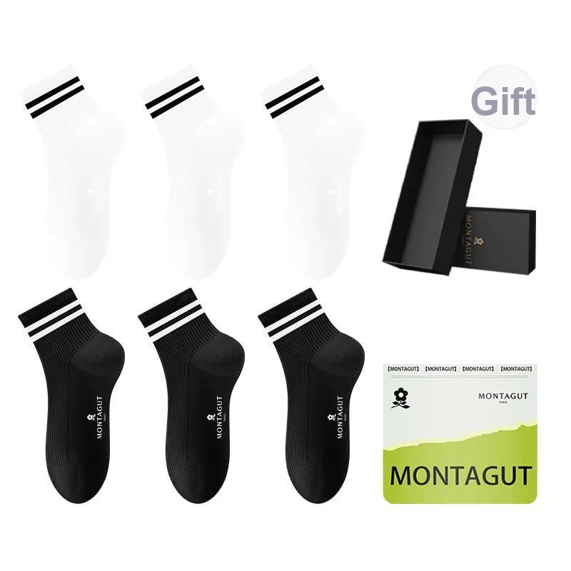 Montagut Mid Calf Socks Men's Gift Box Combination-36