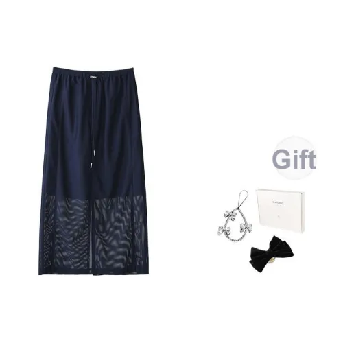 Fstudio Летний Корейский стиль Легкий Утягивающий Полу-длина Повседневный Юбка Женская