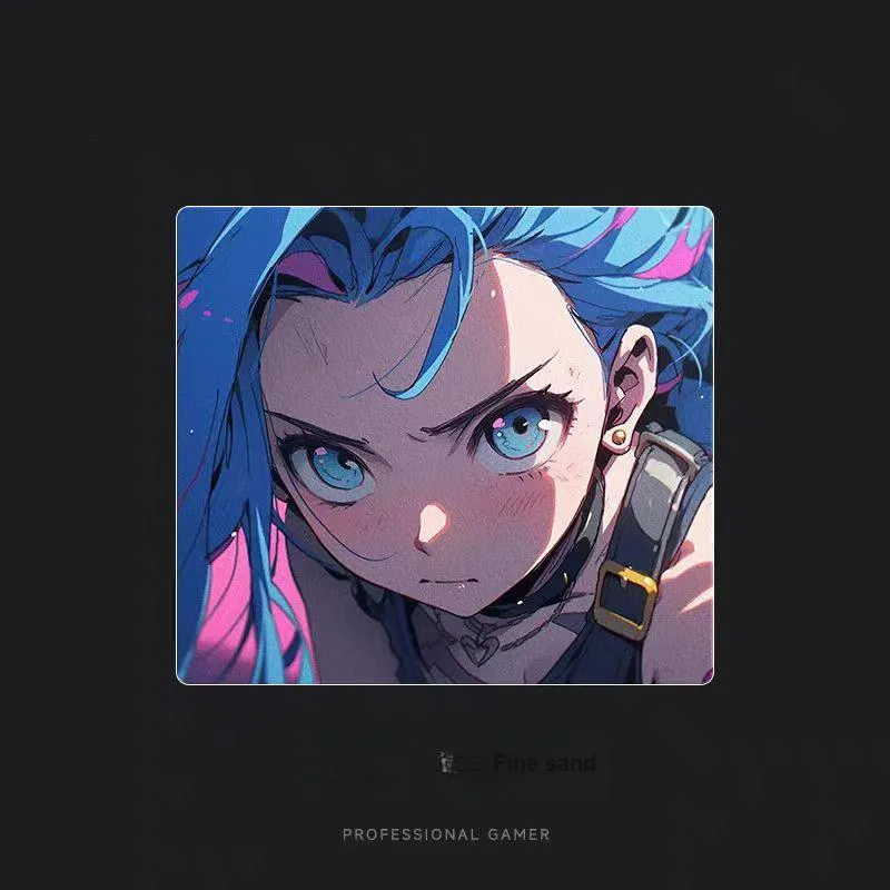 SALTOINC Good Looking Jinx Crystal Snow/Sand Mist Upgraded Resin FPS Professional Hard Esports Large Size Mouse Pads-3