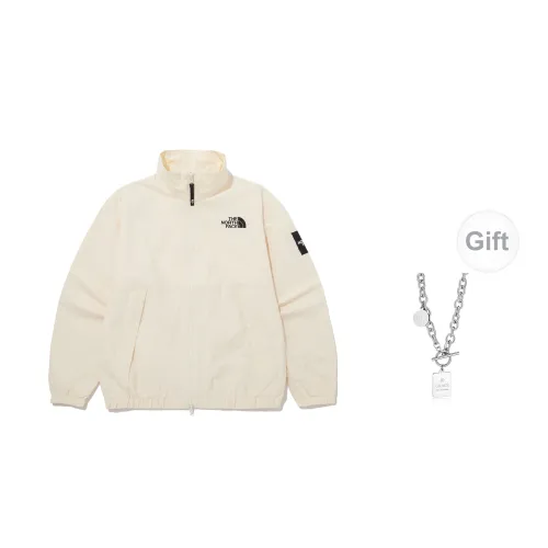 THE NORTH FACE Jackets Unisex Off-white With A Free Necklace