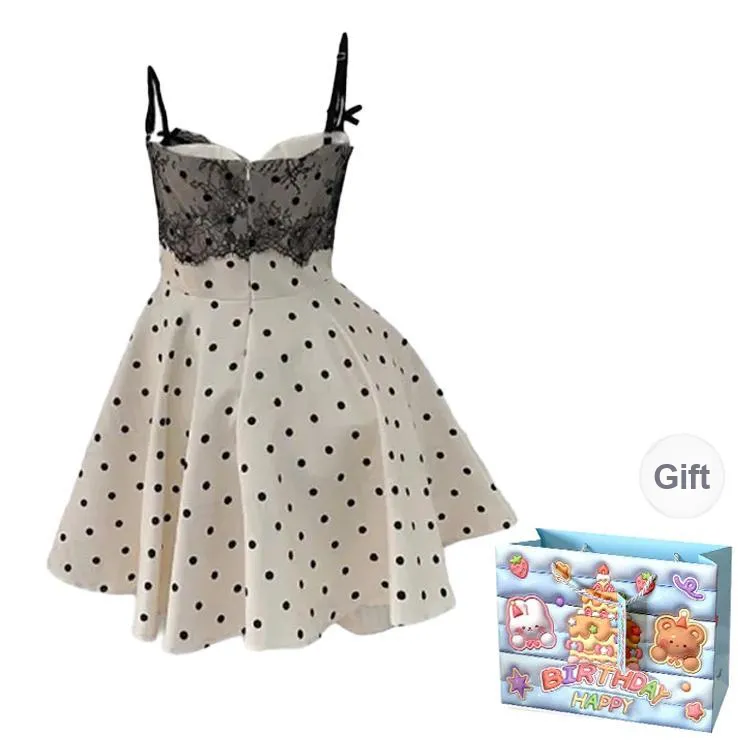 REMOULD Slip Dress Women's Polka Dot Camisole Dress-1