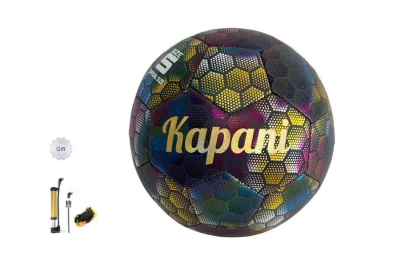 MILACHIC Size 5 Soccer PU Machine Stitched Soccer Ball Unisex Dazzling Color-1