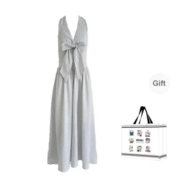 BDGU Sleeveless Dresses Women's White Stripes