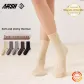 Women's Crew Socks 3 Pack Shopping Bag (1 Medium Gray, 1 Dark Brown, 1 Black)