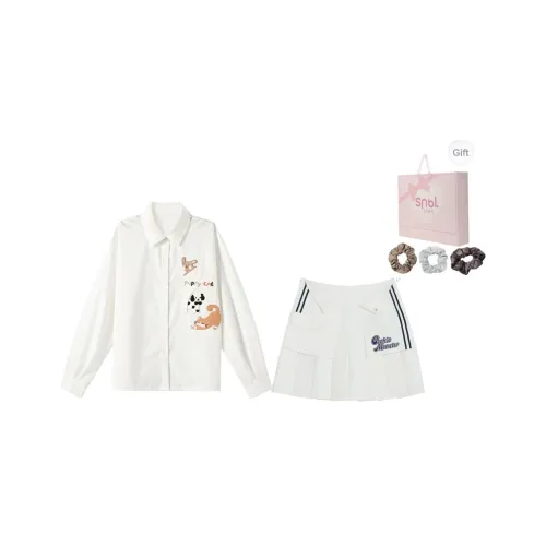 Snbl Рубашка+Юбка Женские Комплекты с юбкой