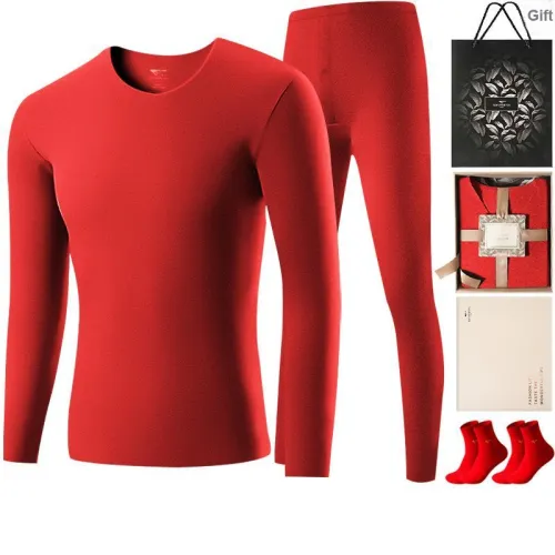 SEPTWOLVES Thermal Set Men's Gift Box Set+Shopping Bag