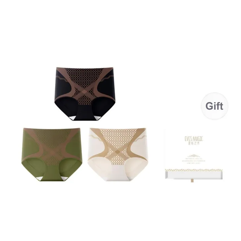 XIA.WA.ZHI.XIU Underpants Women's Shopping Bag 3 Pack-28