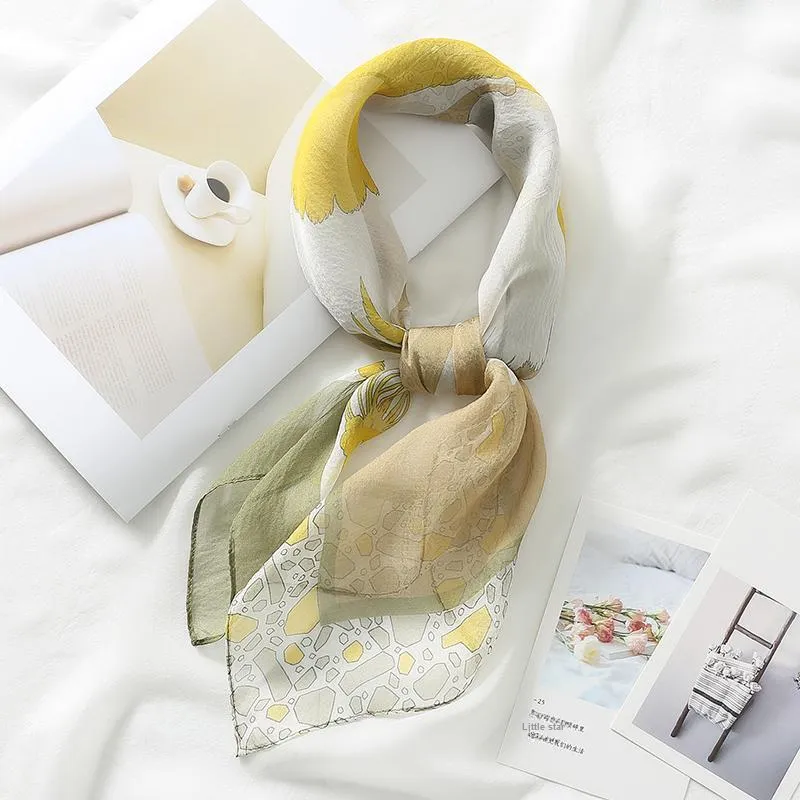 Hang Silk Road 100% Mulberry Silk Silk Scarves Women's-6