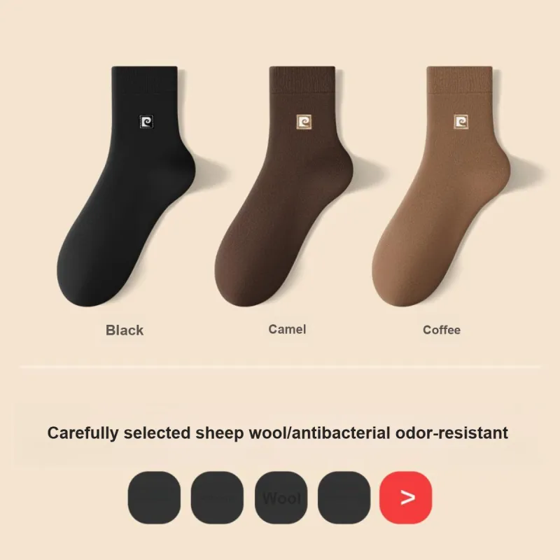 PIERRE CARDIN Mid Calf Socks Men's 3 Pack With Box Included-5