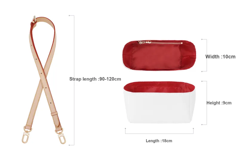 Lan Bao Fan Alloy Cow Leather DuPont Paper Bag Accessory Bag Strap Women's Multicolor-11