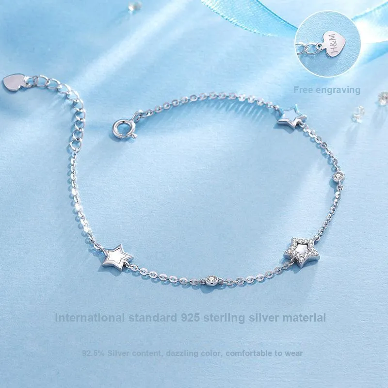 Schloney 925 Sterling Silver Bracelets Women's-2