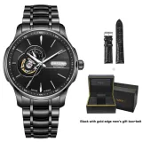 G2183S-B Black Dial Steel Band