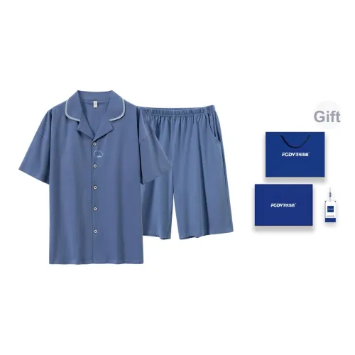 Плавающие светлые острова Пижама Набор Мужской Подарочный набор Лазурный