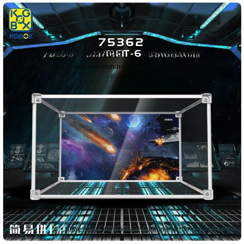 KGBOX Asoka. Tata T 6 Jedi Shuttle Acrylic Dust Resistant Display Case With Dust Cover Model Accessories-10