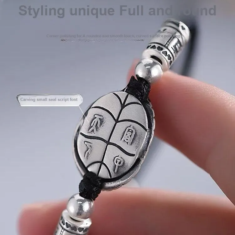 Stone Edge Poly 999 Fine Silver Pure Silver Bracelets Unisex-1