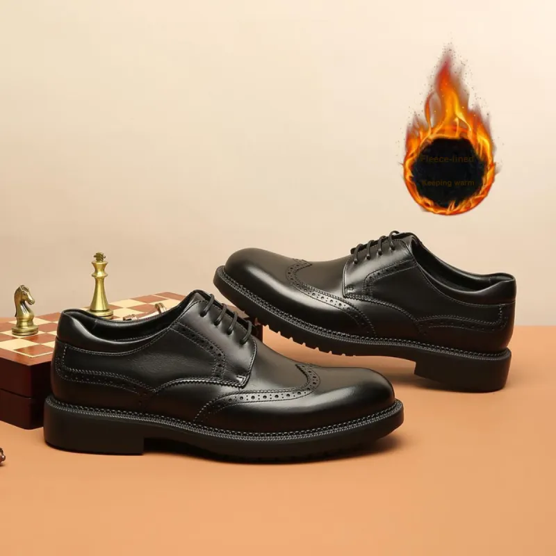 CROWN Dress Shoes Men's One Yard Larger-6