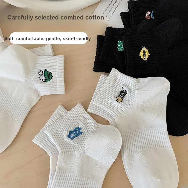 XIA.WA.ZHI.XIU Ankle Socks Men's 3 Pack-9
