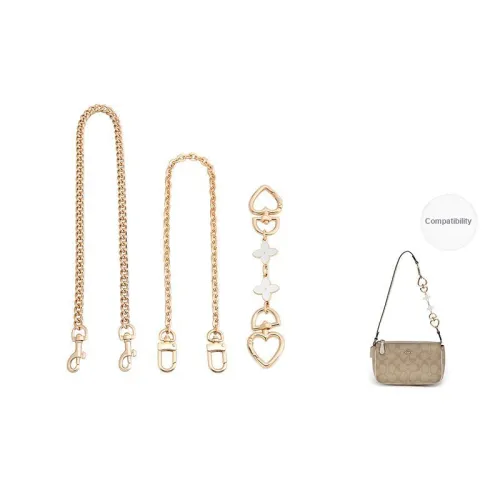 Metal Crossbody Chain Accessories Coach Shoulder Strap Single Purchase Bag Strap Women's Gold-Tone/White-Like