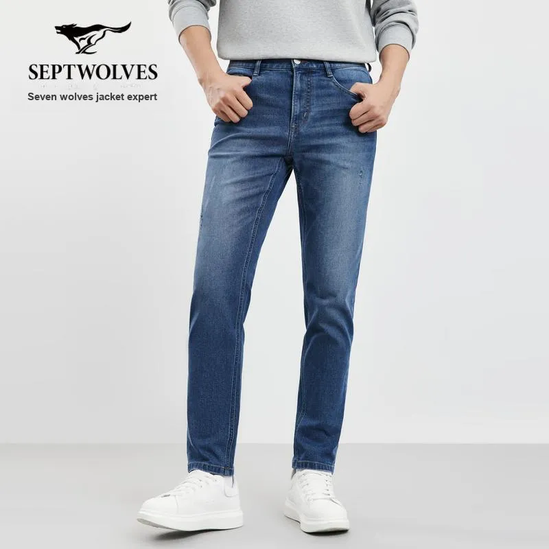 SEPTWOLVES Jeans Unisex Medium Blue-1