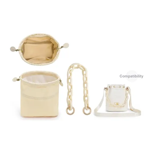 Lan Bao Fan Нейлон Акрил Сплав Сумка Аксессуар Комбо Набор Унисекс Белый